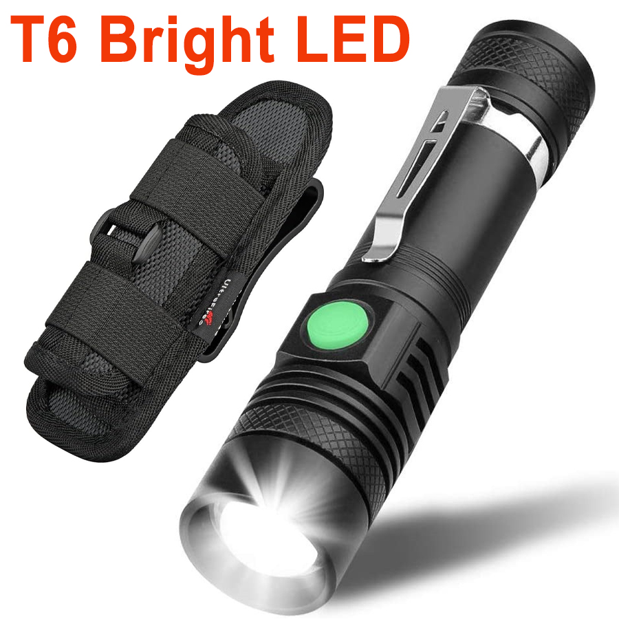 Jewelry Making Torch - Hochleistungs-LED-Taschenlampen, zoombare Camping-Taschenlampe mit T6-LED-Lampenperle, wasserdicht,