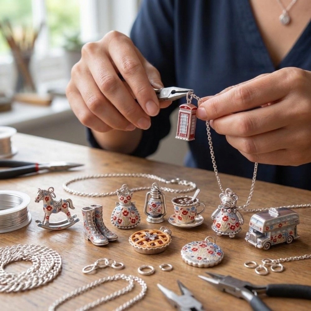 Edelstahl-Cartoon-Anhänger im  – Jewelry Making London Bewertung und Preis