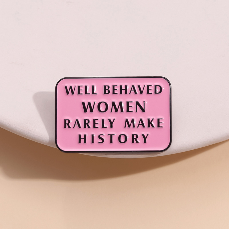 Feminist ische Emaille Pins gu – Jewelry Making History Bewertung und Preis